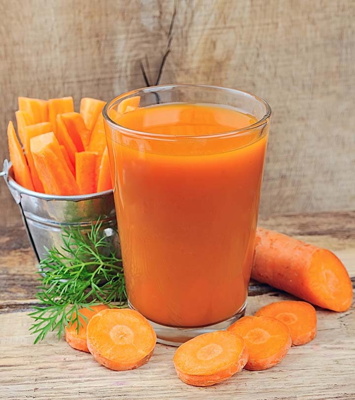 Carrot juice has a variety of health advantages