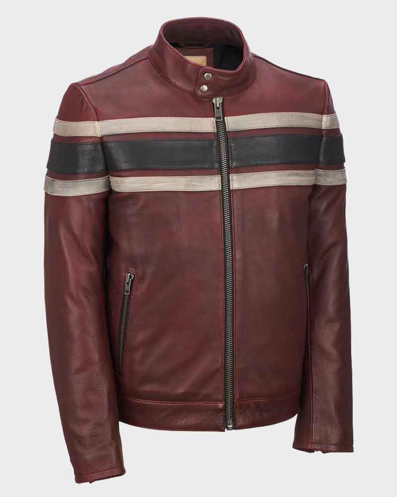 Mens-Retro-Red-Waxed-Vintage-Jacket