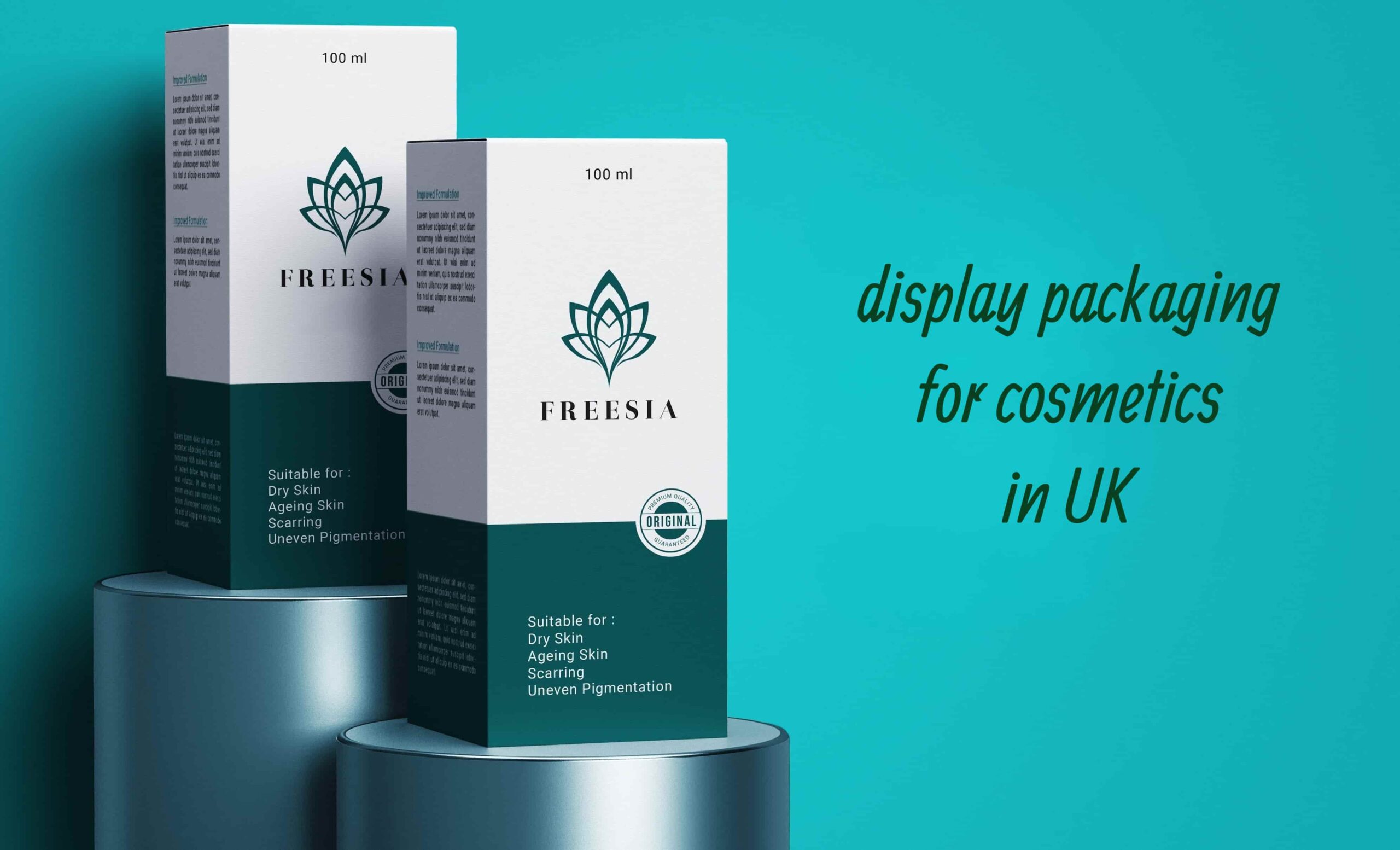 display packaging for cosmetics in UK