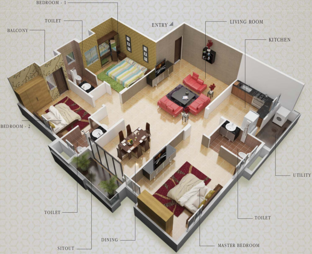 East Facing House Vastu Plan With Pooja Room West Facing