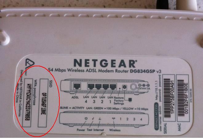 SSID of My Netgear Router