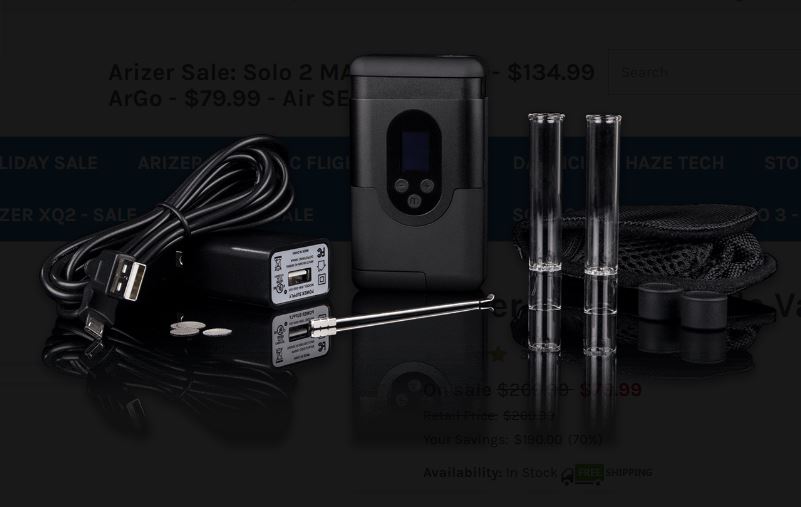 arizer argo portable vaporizer